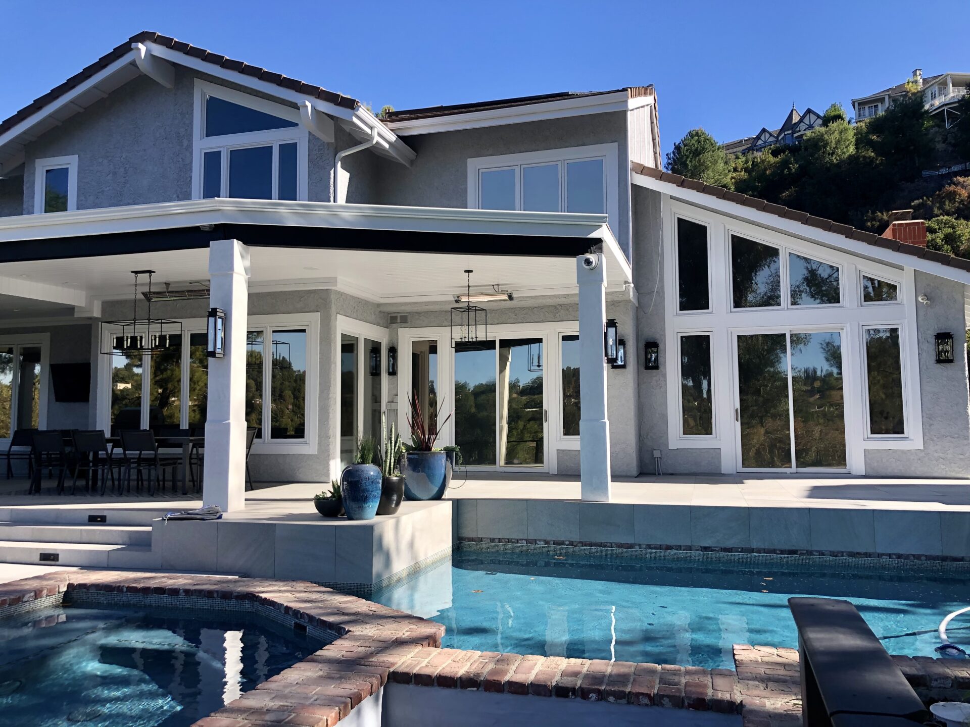 Backyard remodel, new patio cover, new deck, complete exterior paint - Tarzana, CA