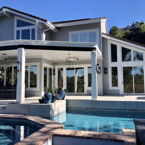Backyard remodel, new patio cover, new deck, complete exterior paint - Tarzana, CA