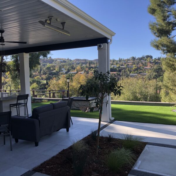 Backyard remodel, new patio cover, new deck, complete exterior paint - Tarzana, CA